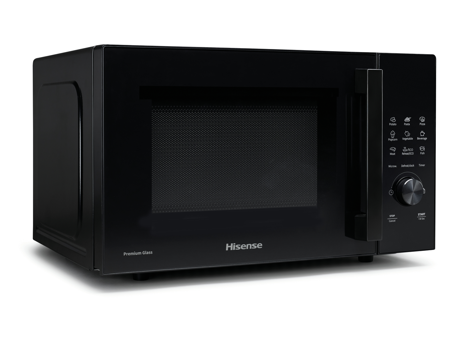 Microonde HISENSE H23MOBSD1H, capacità 23 l, potenza microonde max 800 W, Funzione grill, 10 livelli di potenza, Nero