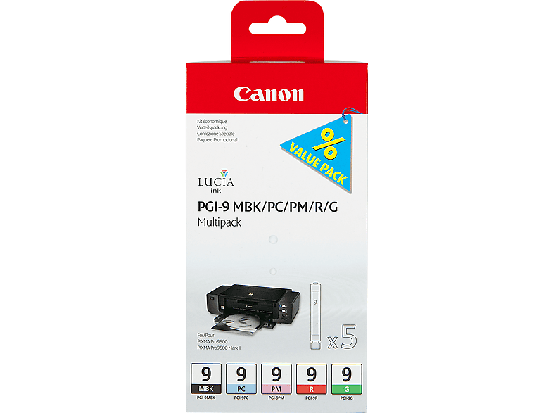 Cartouche D'Encre Canon PGI-9 Magenta Authentique - Originale - Neuf Sous Blister (TVA Incluse)