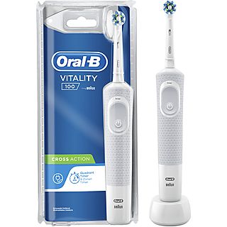 ORAL-B Vitality 100 White CrossAction Elektrische Tandenborstel Powered By Braun Elektrische tandenborstels Wit