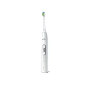 PHILIPS Sonische, elektrische tandenborstel met poetsdruksensor Elektrische tandenborstels Zilver, Wit