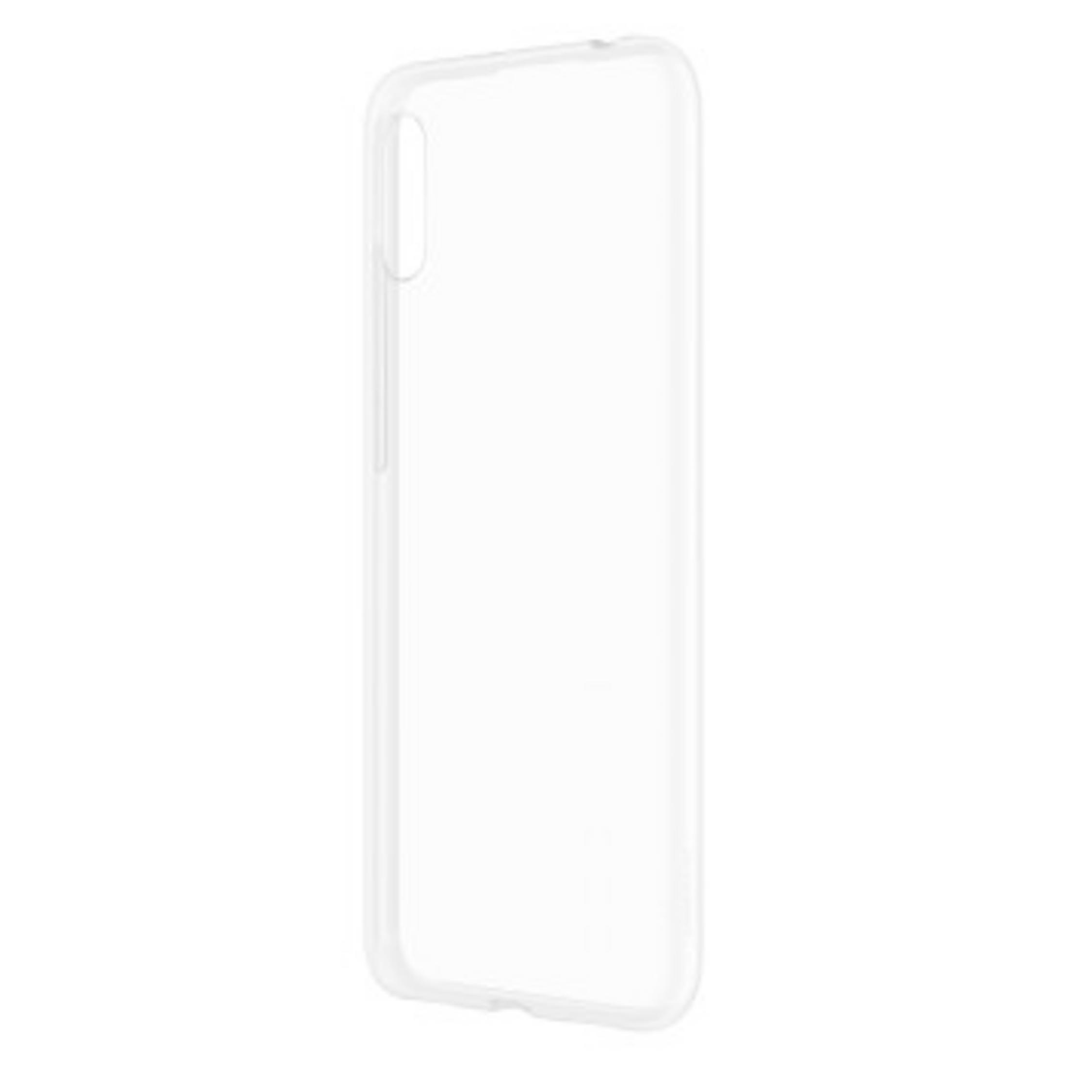 Przezroczyste etui na telefon. Jest puste i odbija światło.