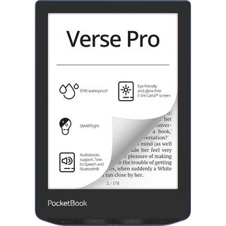 eBook - POCKETBOOK Verse Pro, 6 ", 16 GB, 1072 × 1448, Azure