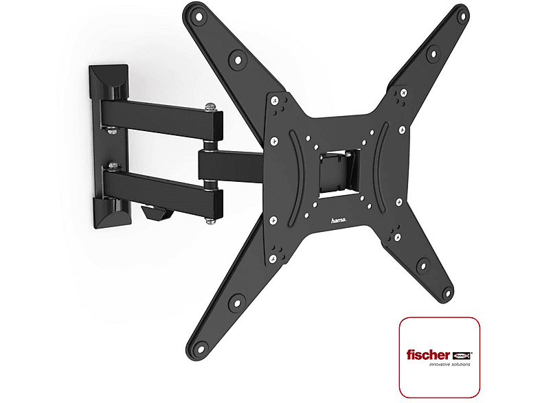 HAMA 118103 TV-WH,FM,1-ST,400,2-ARME Wandhalterung, Schwarz | MediaMarkt