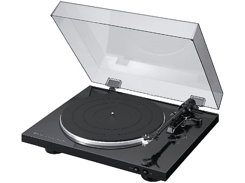 DENON DP 300 F SCHWARZ FULL SIZE Vollautomatischer Plattenspieler 