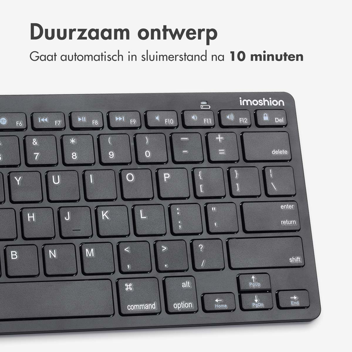 IMOSHION Compact QWERTY Keyboard - Bluetooth Gaming-toetsenbord Zwart