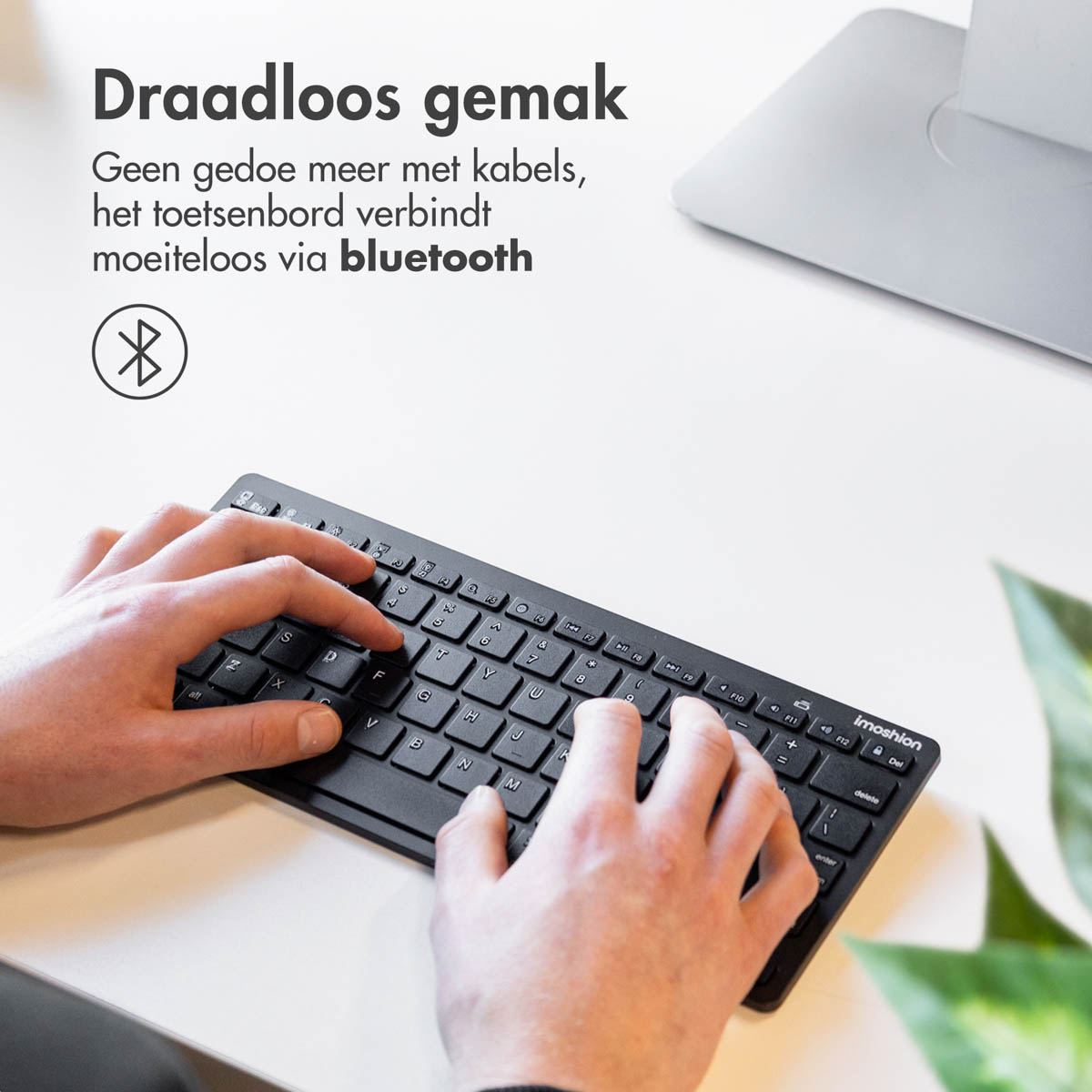IMOSHION Compact QWERTY Keyboard - Bluetooth Gaming-toetsenbord Zwart