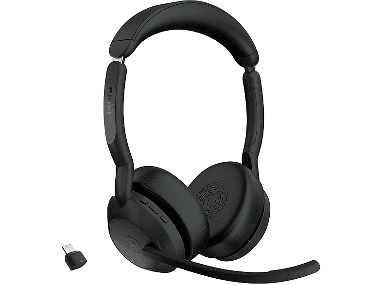 JABRA Evolve2 55 Stereo Kablosuz Kulak Üstü Kulaklık Siyah