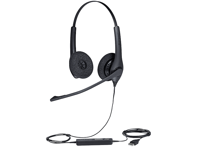 JABRA Biz 1500 Duo USB Çift Taraflı Kablolu Kulak Üstü Kulaklık Siyah