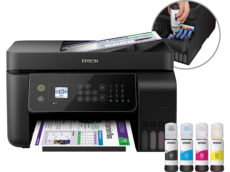 EPSON ECOTANK ET 4700 Tintenstrahl Multifunktionsdrucker WLAN Netzwerkfahig MediaMarkt
