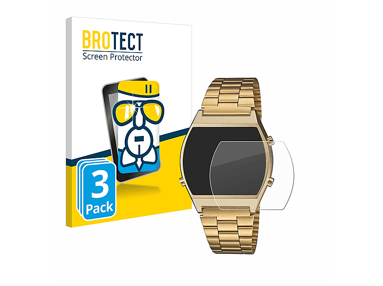 BROTECT Panzer Schutzglas Für Casio Unisex MW-240 – 9H Echtglas, Kratzfester Displayschutz Mit Anti-Fingerprint