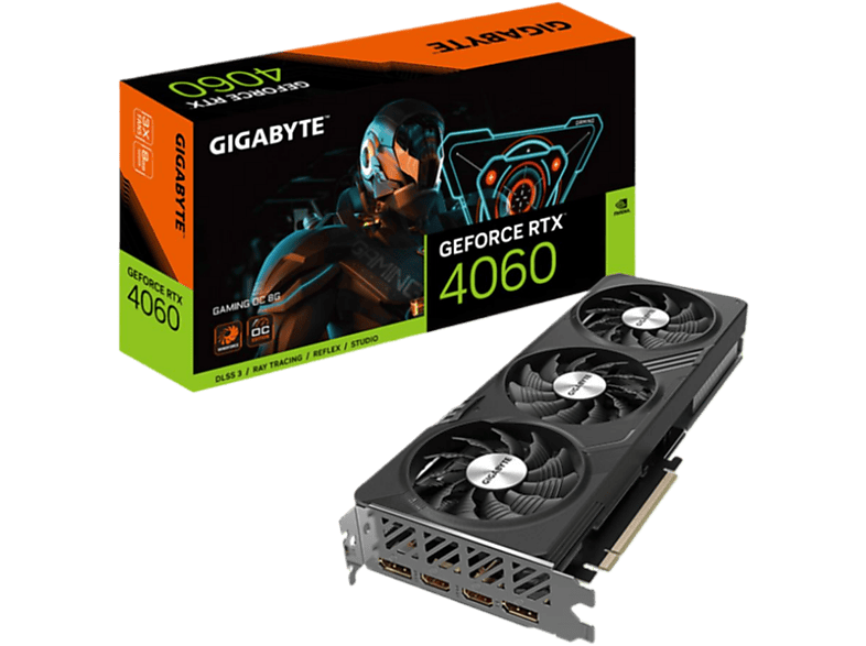 Tarjeta gráfica - GIGABYTE GeForce RTX­­ 4060 GAMING OC 8G