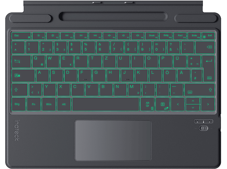 CACOE Bluetooth Tastatur Für Surface Pro – Ultradünn, Mit 7-Farben-Beleuchtung & Stifthalter
