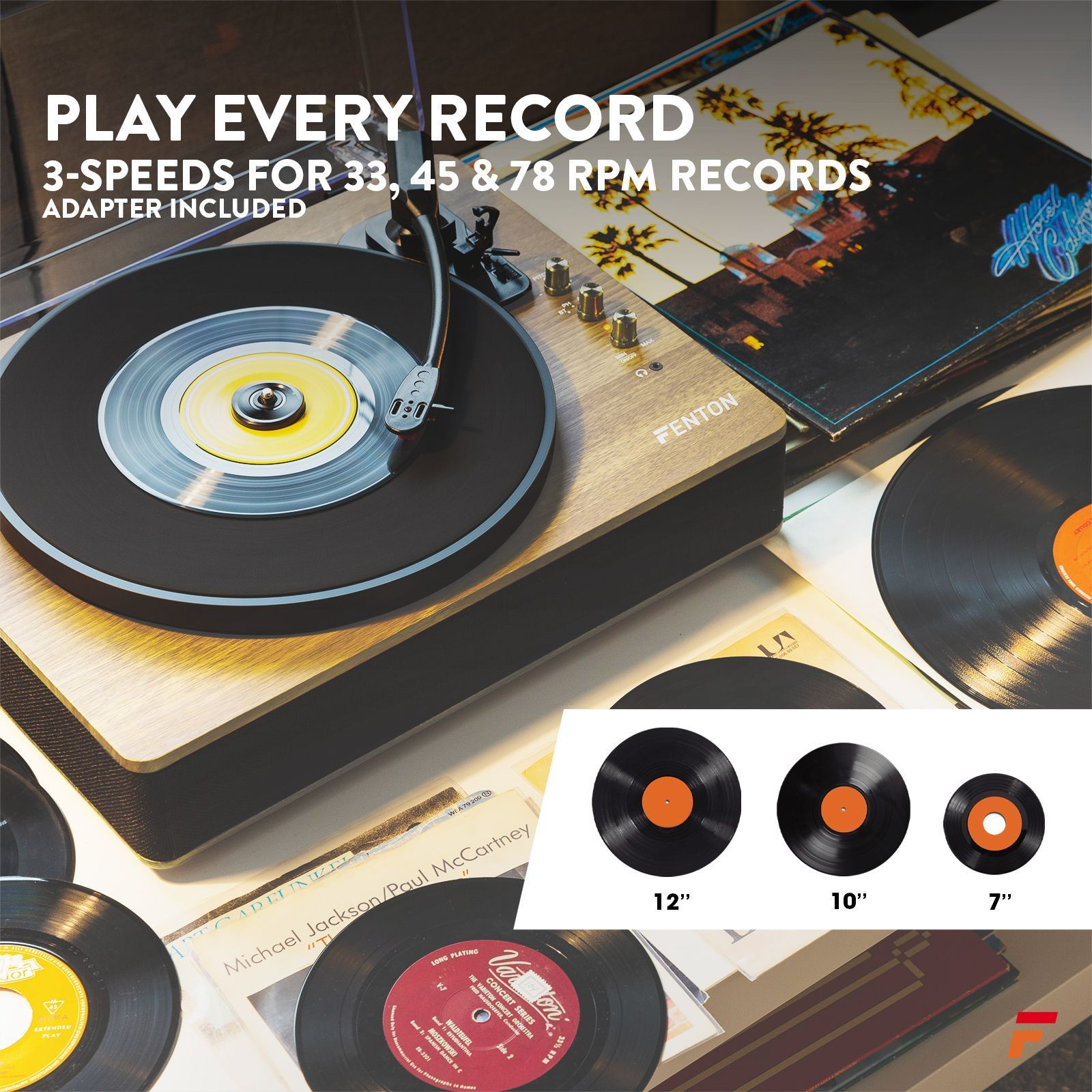 Bluetooth platenspeler met luidsprekers, 33/45/78 rpm, riemaandrijving, vinyl, USB, platenspeler, retro record-speler, vinyl naar MP3 (rood
