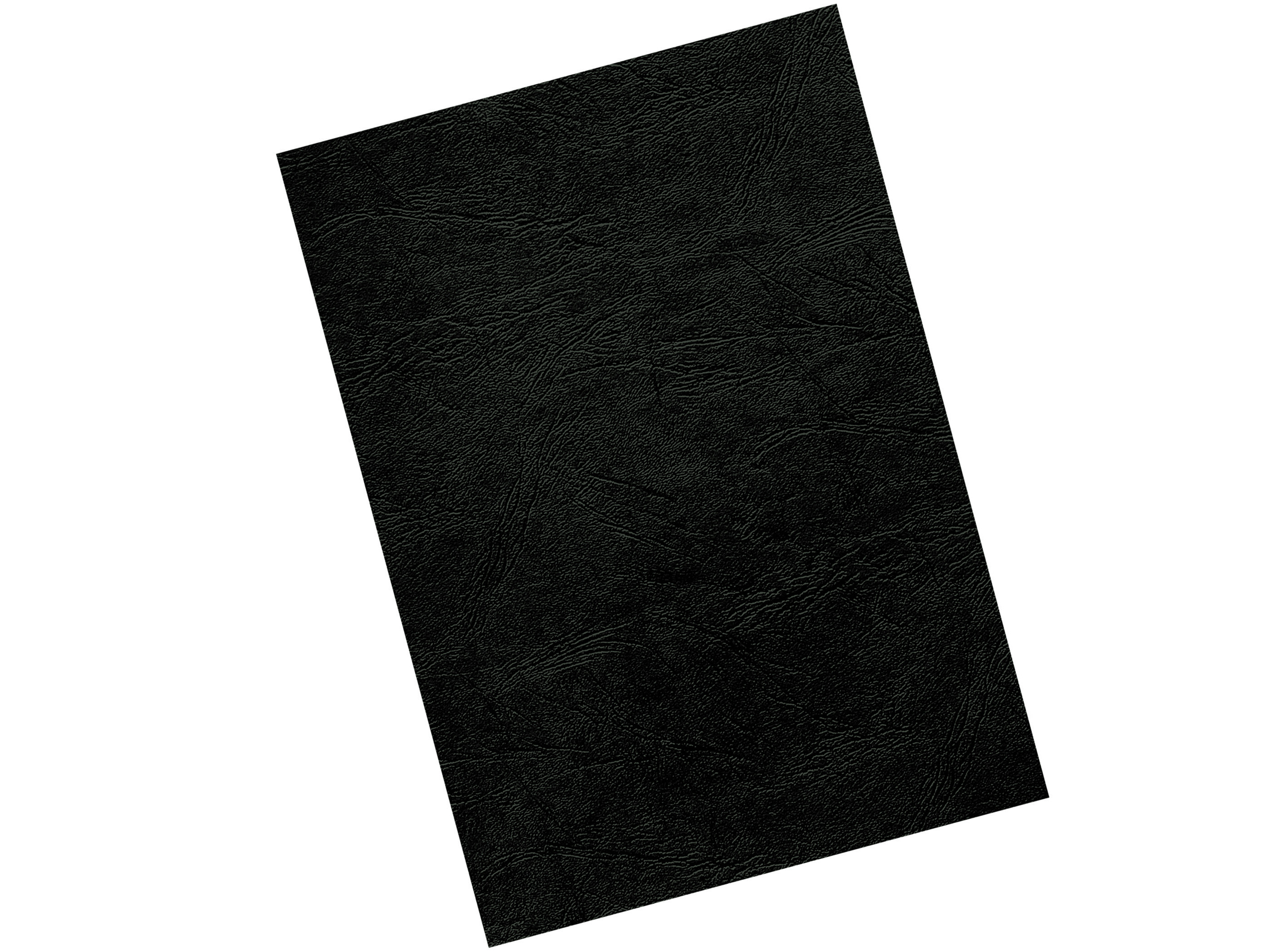 Ein schwarzes strukturiertes Papier auf weißem Hintergrund, schräg aufgenommen. Die Oberfläche ist rau.