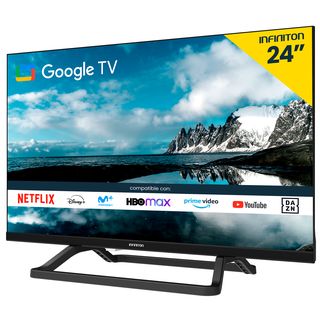 TV LED 24" - INFINITON INTV-24GS590, WXGA, Smart TV, DVB-T2 (H.265), Negro