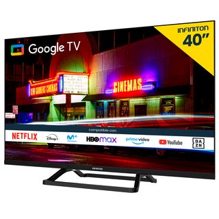 TV LED 40" - INFINITON INTV-40GS790, Full-HD, Smart TV, DVB-T2 (H.265), Negro