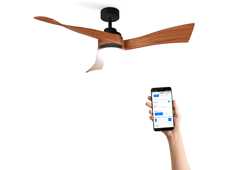 Ventilador de techo - CREATE WIND CURVE con luz con wifi