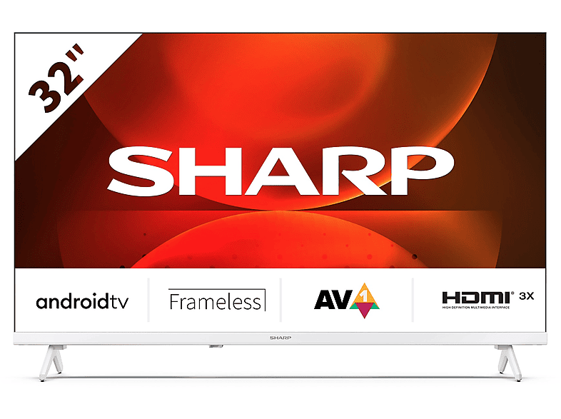 TV LED 32" - SHARP 32" HD Ready Android TV