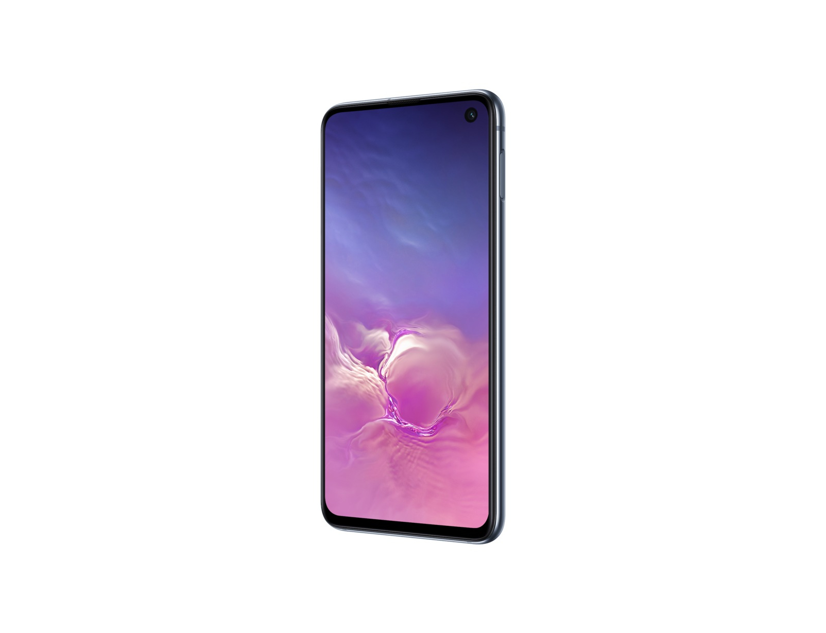 Ein blaues und lila Telefon wird vor weißem Hintergrund angezeigt.