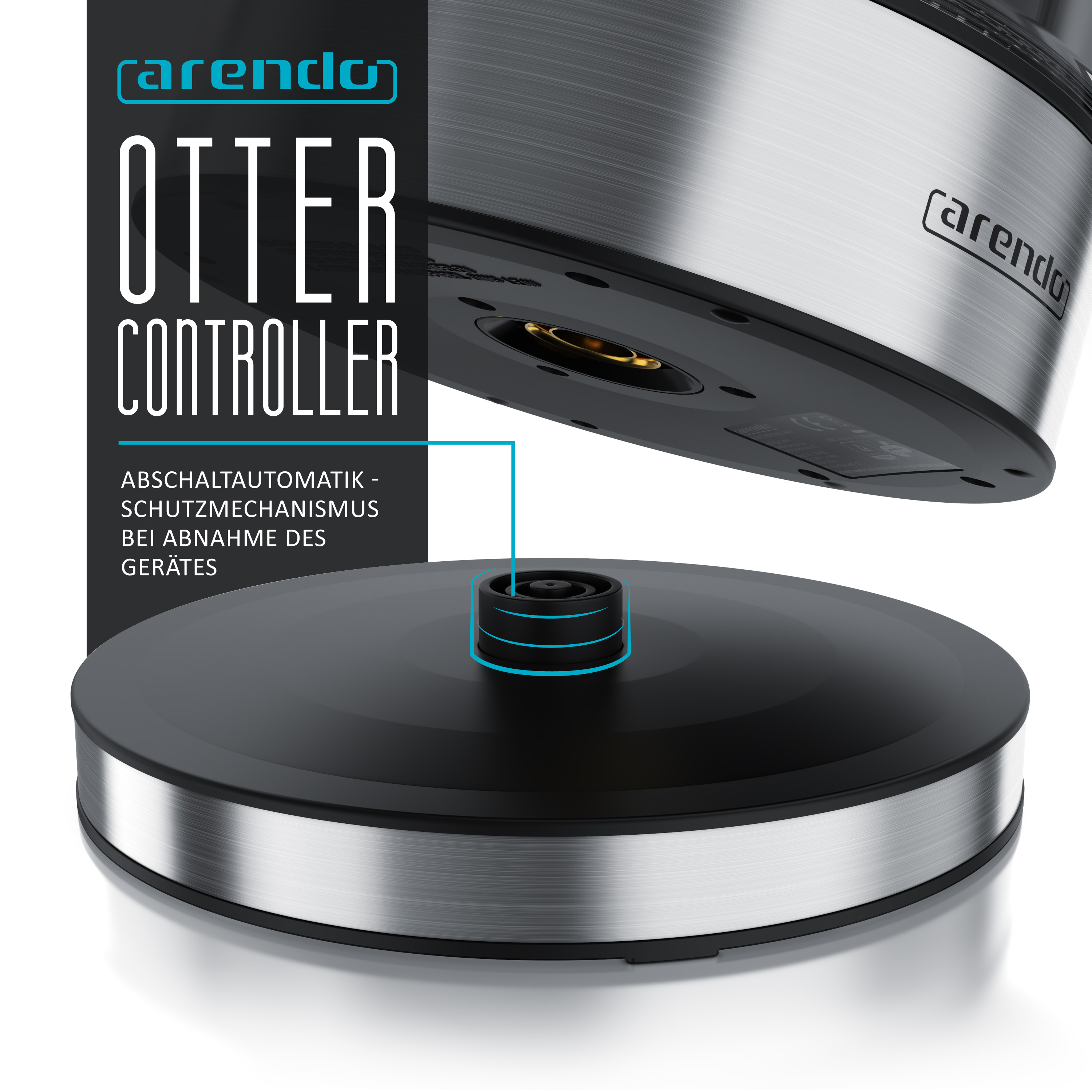 Ein Produkt, das den Otter Controller mit einem automatischen Abschaltmechanismus für das Gerät zeigt.