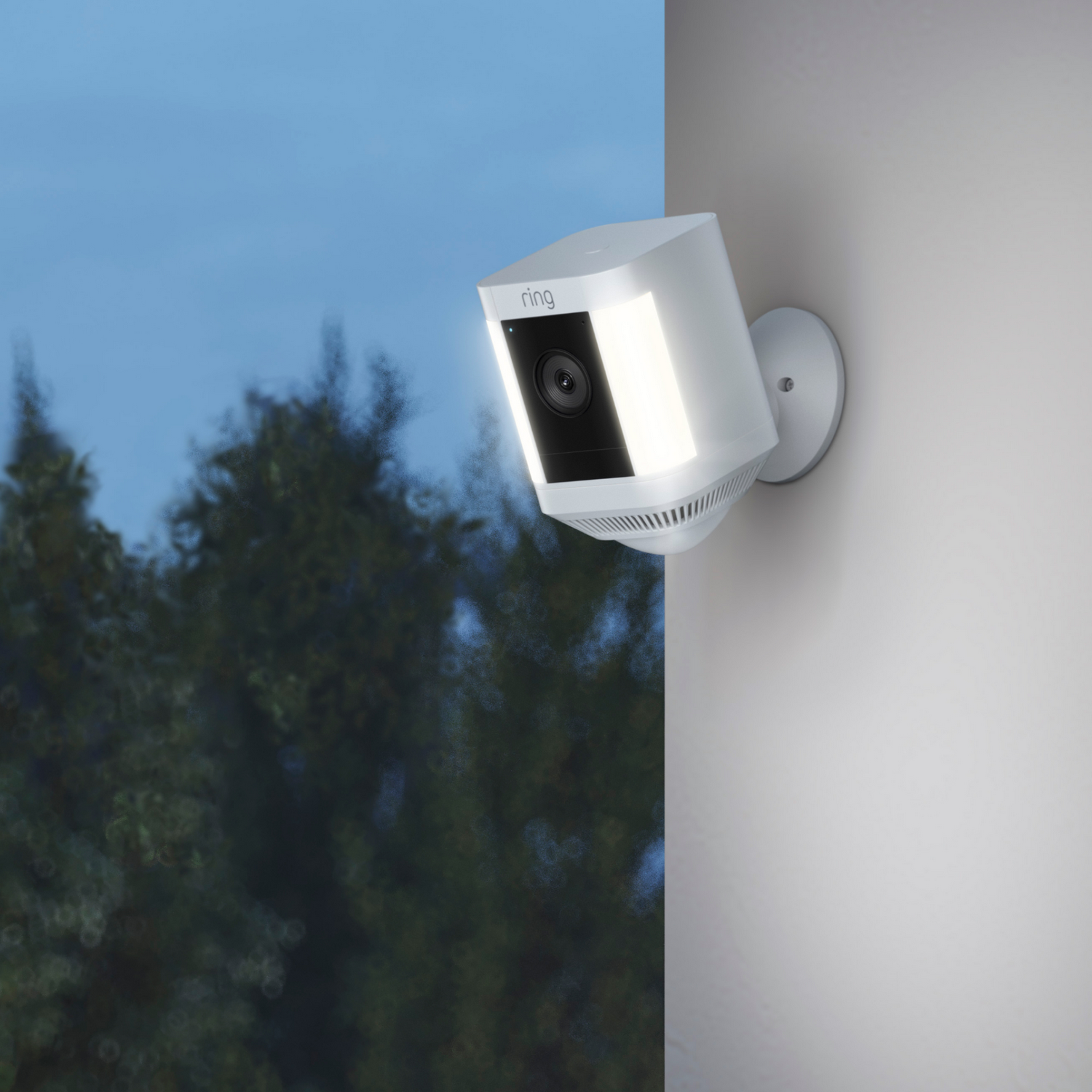 Videocamera Di Sorveglianza Ring Spotlight Cam Plus - WiFi, 1080p, Audio Bidirezionale | Esterno Con Fari