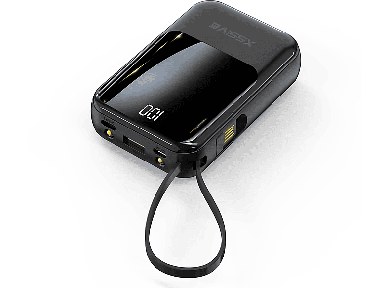 COFI Schnellladend inkl. Kabel 10000mAh Powerbank 10000mAh Schwarz