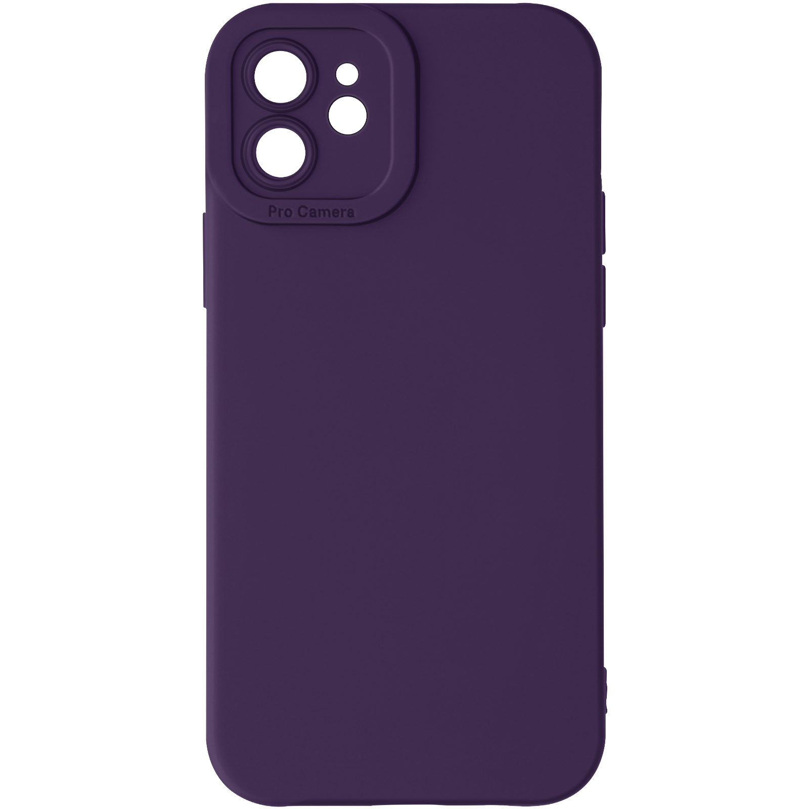 Custodia viola per telefono con ritaglio fotocamera. Copre retro e lati.