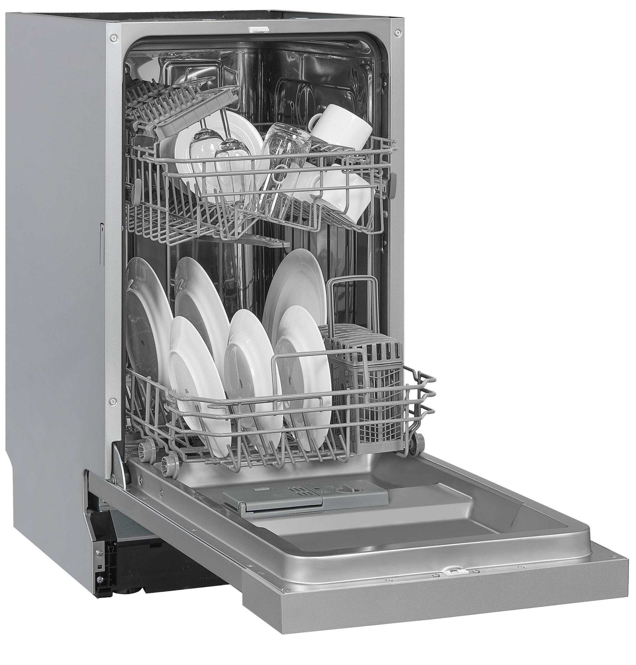 EXQUISIT EGSP 2109-EB-030 E INOX Geschirrspüler (teilintegrierbar (Besteckkorb, 448 mm breit, 47 dB (A), E)