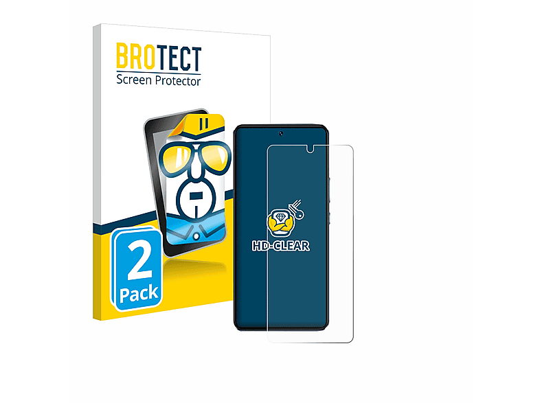 Brotect Pellicola Protettiva Per Vivo Y21 (2 Pezzi) - Trasparente HD, Anti-Impronte, Made In Germany - 6