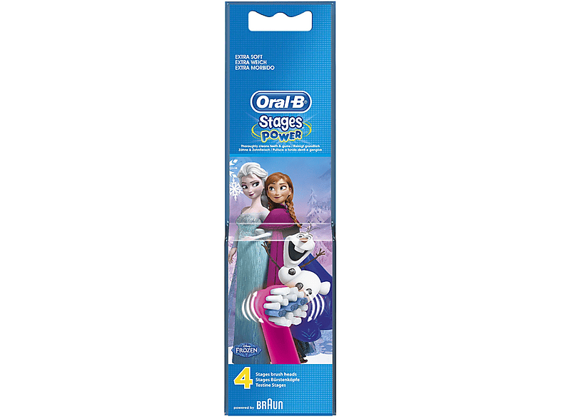 Replacement Head Oral-B EB10 4 FFS FROZEN II Blue/White 4 Units