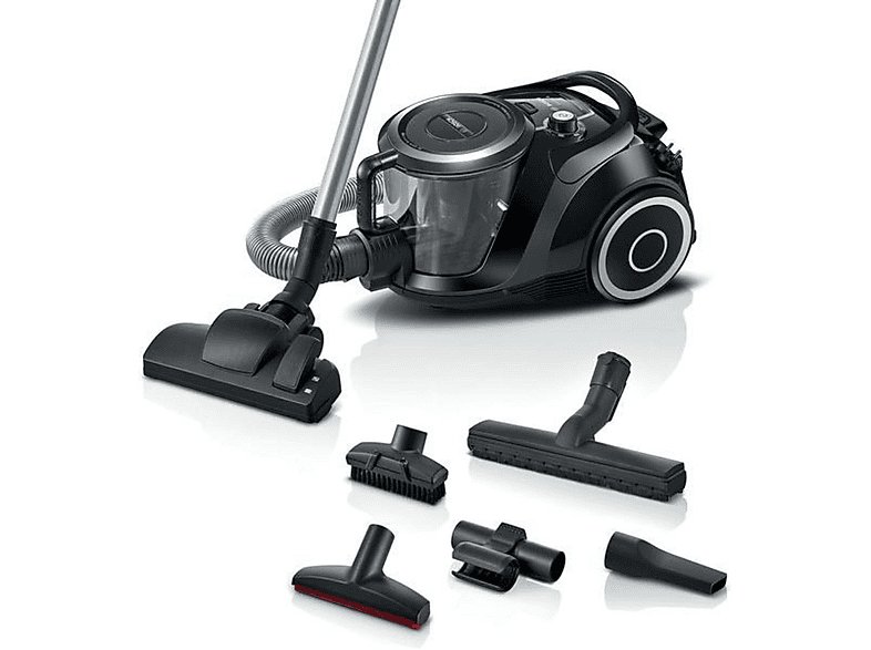 BOSCH BGC 41 XSIL SCHWARZ Zylinder-Vakuum Staubsauger, maximale Leistung: 700 Watt, Schwarz)
