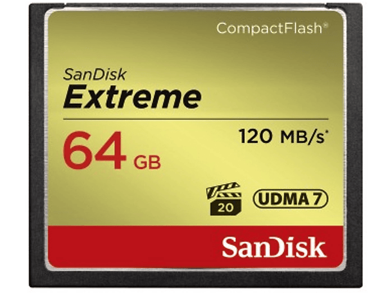 CF64GB 64GB COMPACT FLASH CARD SANDISK EXTREME SANDISK SDCFXSB-64G main image 0