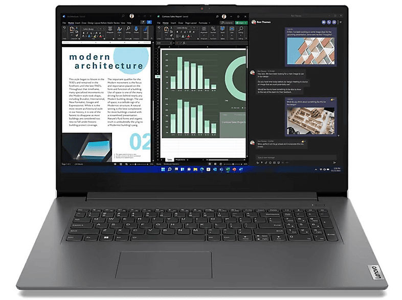 LENOVO 17,3" | i5-13420H | 8 x 4.60 GHz | Win 11, Notebook, mit 17,3 Zoll Display, Intel® Core™ i5,13420H Prozessor, 16 GB RAM, 512 GB SSD, Intel® UHD Graphics, Schwarz, Windows 11