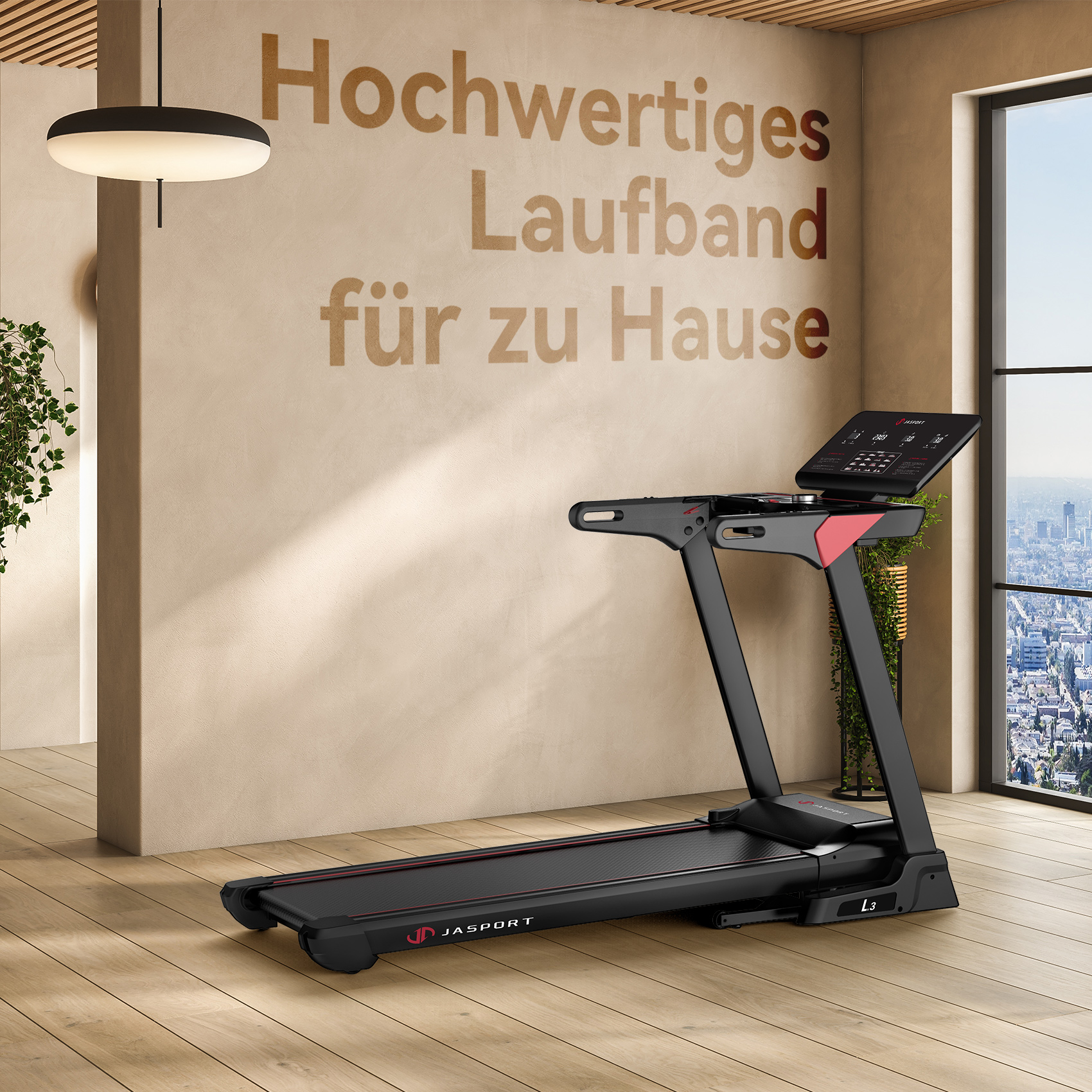 JASPORT L3 Laufband, Schwarz