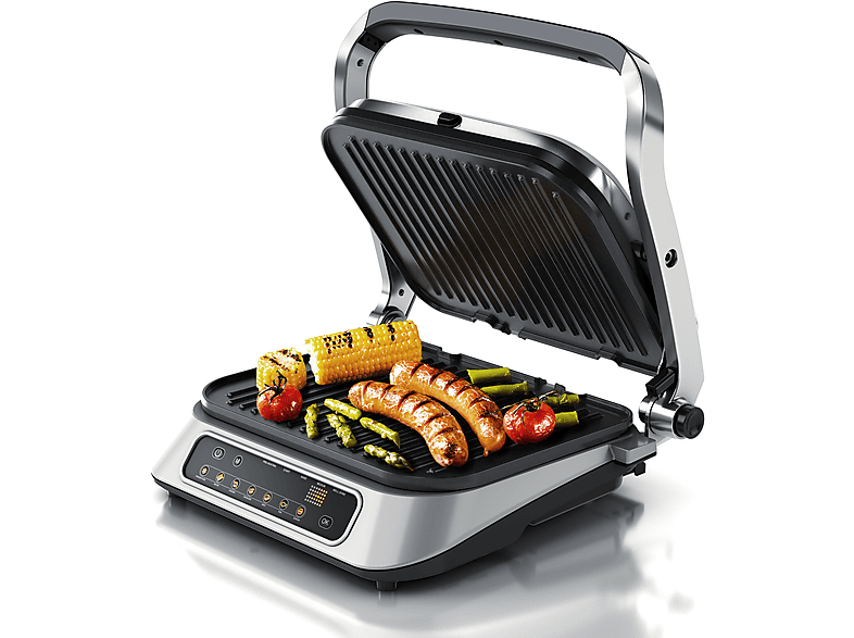 ARENDO Elektrogrill Kontaktgrill SATURN