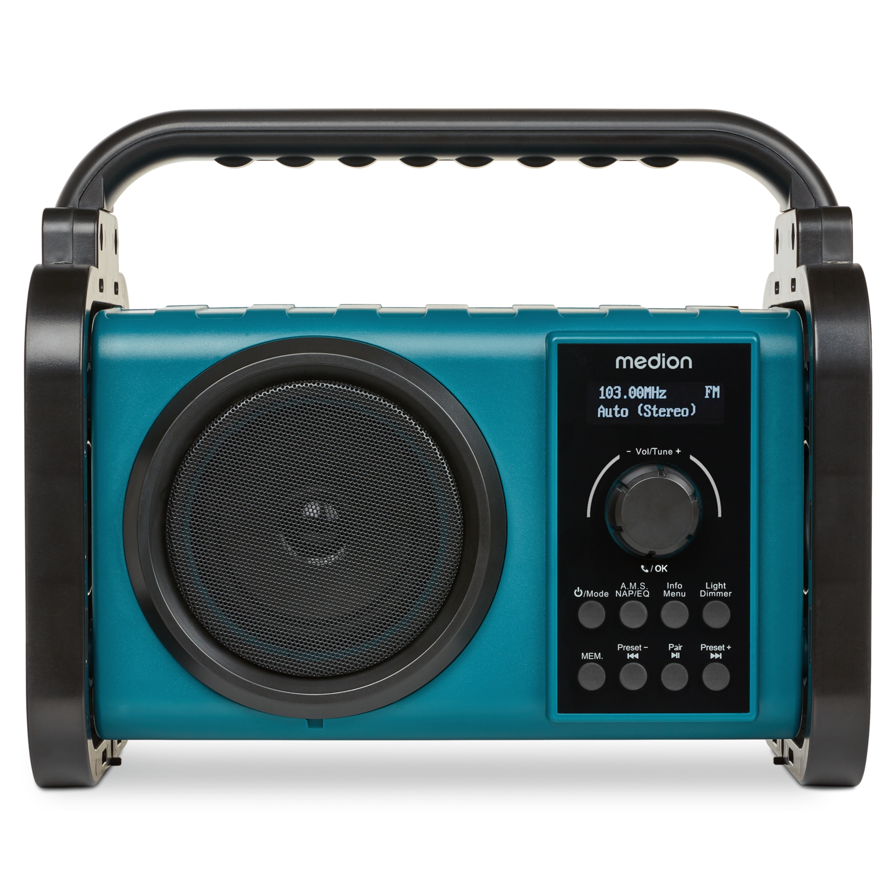 Radio MEDION LIFE E66877 Czarny, Niebieski