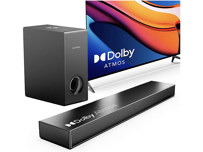 Barra de sonido - ULTIMEA Nova S50 2.1 Barra de Sonido con Dolby Atmos y Subwoofer