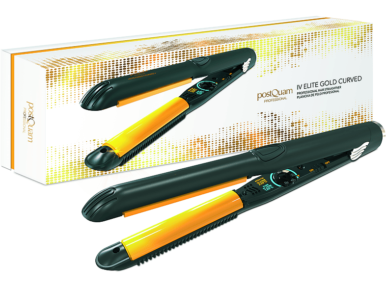 Plancha de pelo - POSTQUAM ELITE GOLD CURVED