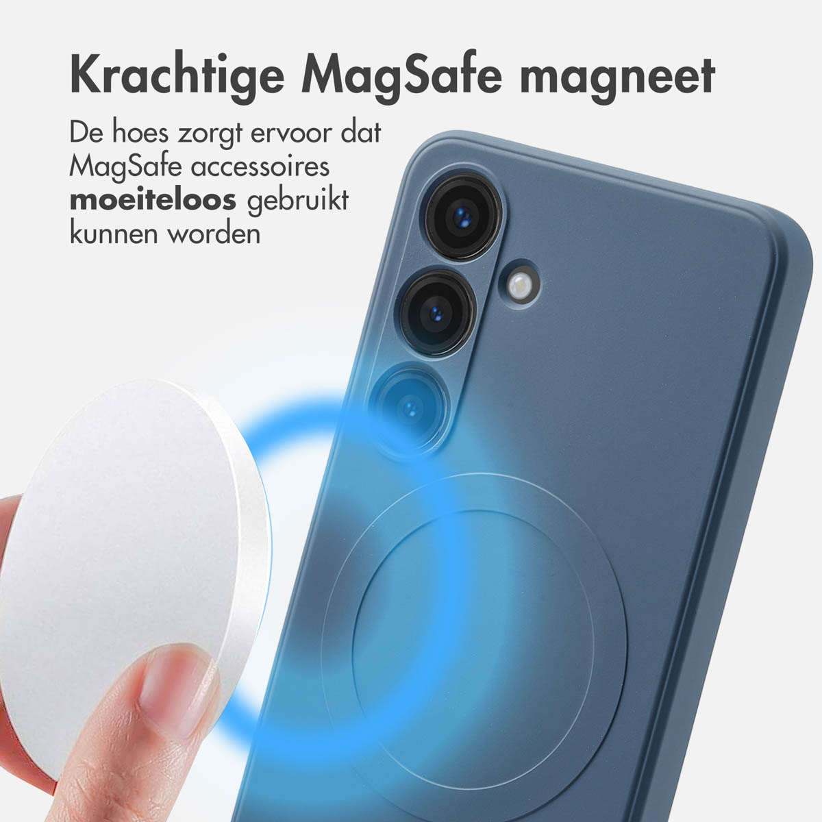 IMOSHION Coque colorée compatible avec Samsung Galaxy S24 Étui de Téléphone voor Samsung Samsung Galaxy S24 Bleu foncé