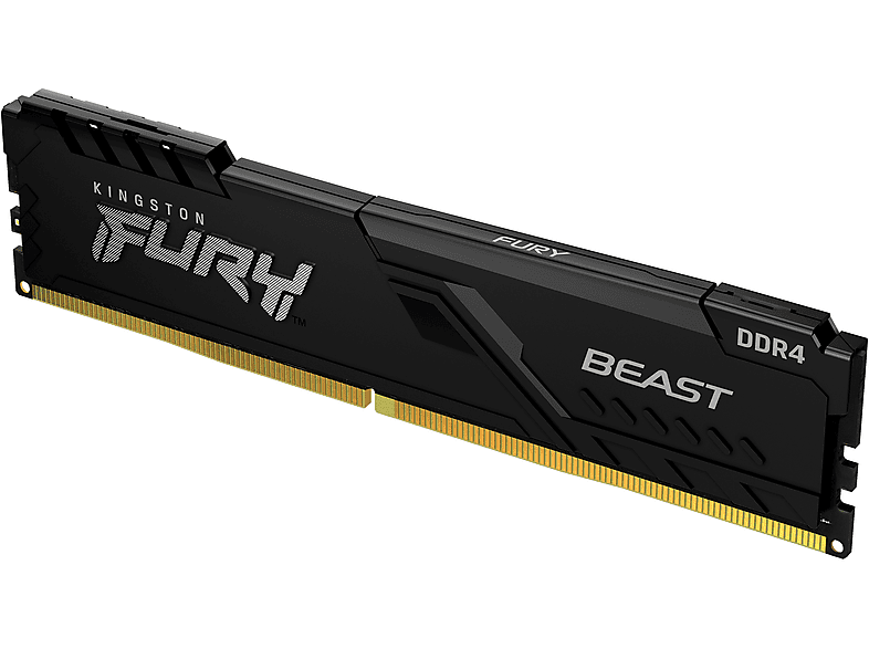 Kingston DDR4 8GB×2(16GB) KINGSTON 8GB 3200MT/s DDR4 CL16 DIMM FURY Beast Black Werkgeheugen メモリー