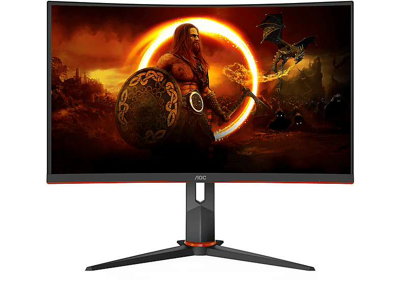 AOC CQ27G2S/BK 27 Zoll QHD Gaming Monitor (4 ms Reaktionszeit , 165 Hz ...