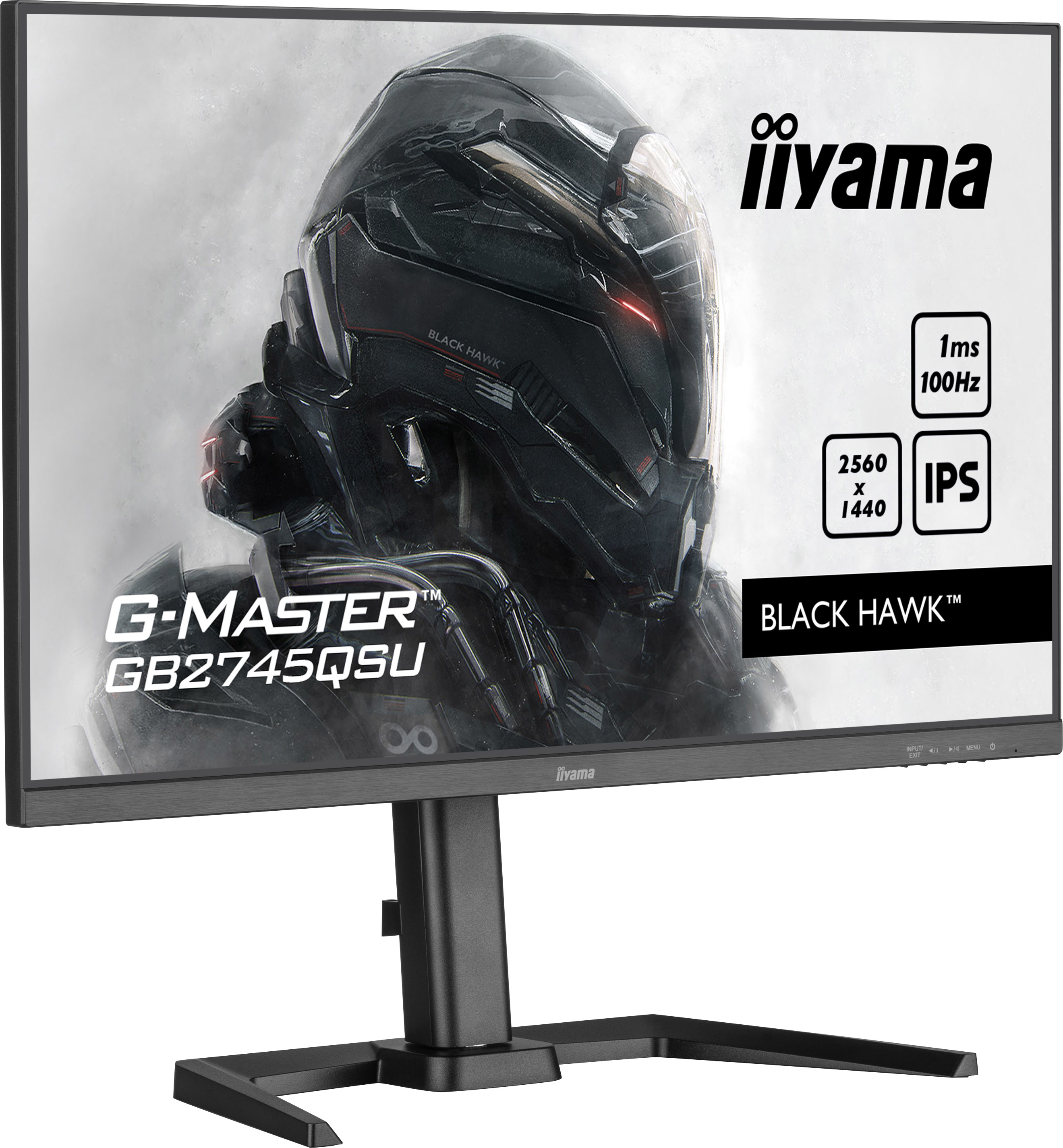 Un monitor de ordenador negro con una escena de juego en la pantalla.