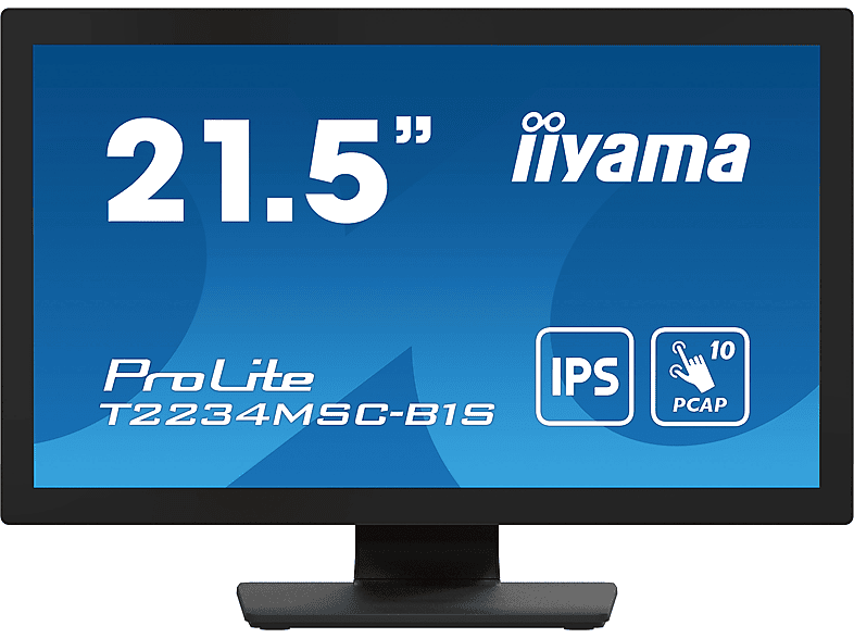 IIYAMA T2234MSC-B1S 21,5 Zoll Full-HD Monitor (8 ms Reaktionszeit , 60Hz , 60 Hz nativ)