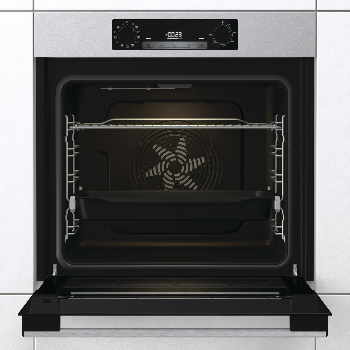 HISENSE BI64223PX 77 L 3500 W FORNO DA INCASSO Capacità 77 l, dimensoni: L 59,5 cm - A 595 mm - P 56,4 cm, Acciaio inox, classe A+