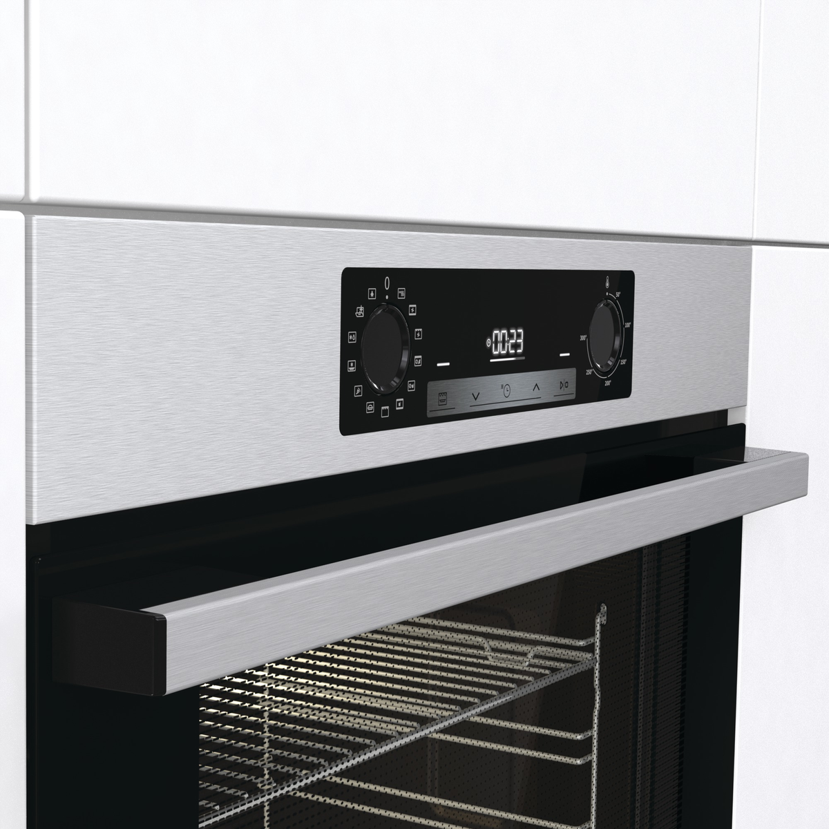 HISENSE BI64223PX 77 L 3500 W FORNO DA INCASSO Capacità 77 l, dimensoni: L 59,5 cm - A 595 mm - P 56,4 cm, Acciaio inox, classe A+