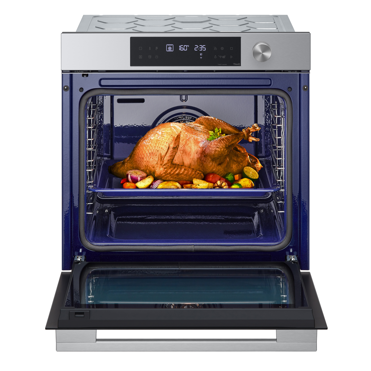 Horno multifunción - LG WSED7612S.BSTQEUR, Pirolítico, 76 l, 59,2 cm, Inox
