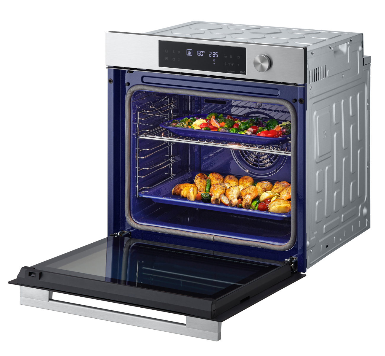 Horno multifunción - LG WSED7612S.BSTQEUR, Pirolítico, 76 l, 59,2 cm, Inox
