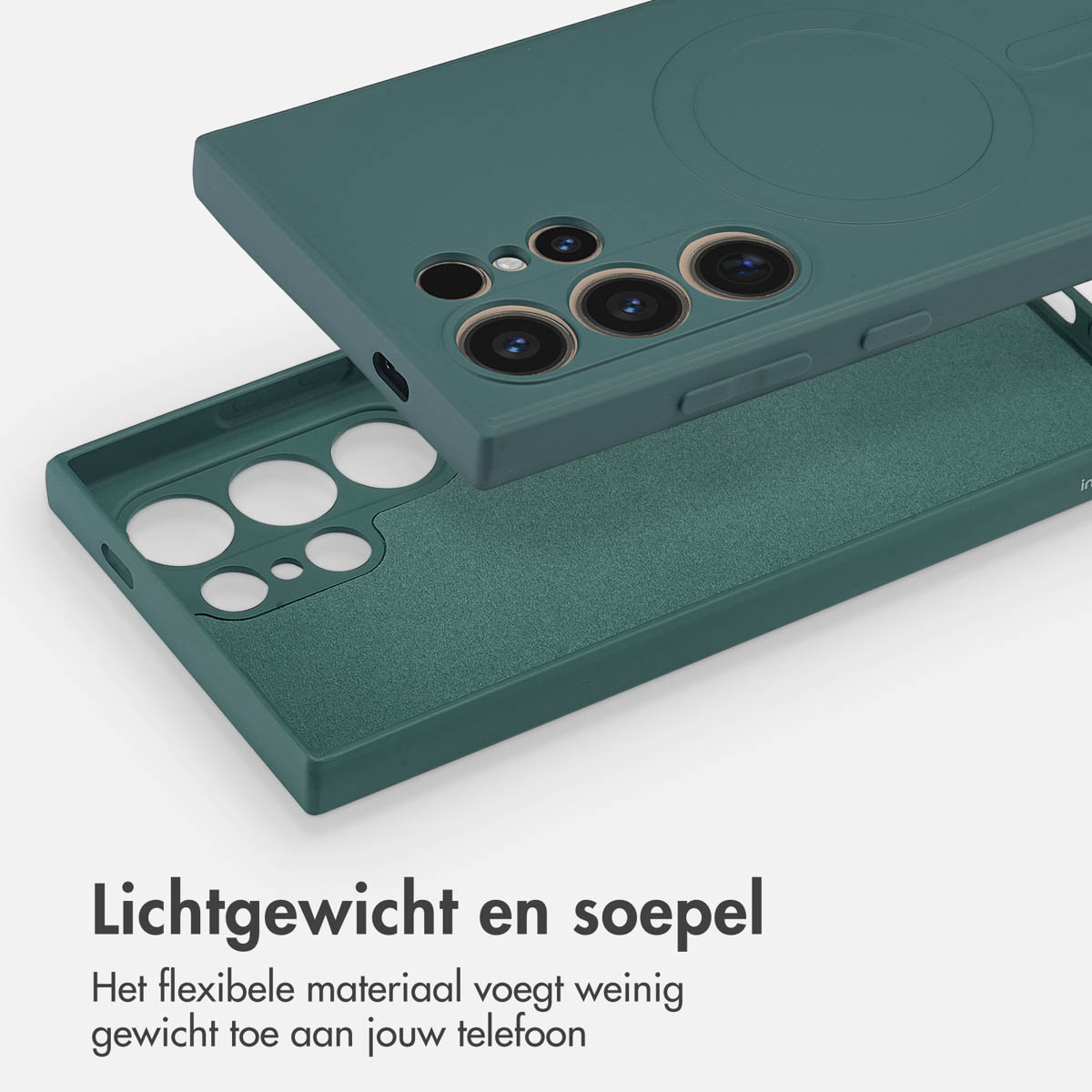 IMOSHION Coque colorée compatible avec Samsung Galaxy S24 Ultra Étui de Téléphone voor Samsung Samsung Galaxy S24 Ultra Vert foncé