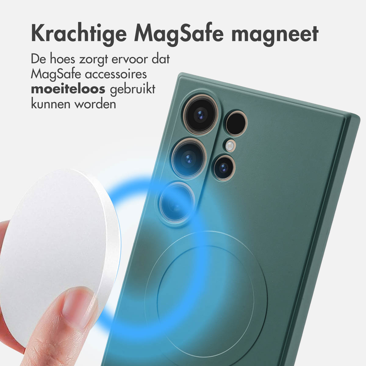 IMOSHION Coque colorée compatible avec Samsung Galaxy S24 Ultra Étui de Téléphone voor Samsung Samsung Galaxy S24 Ultra Vert foncé
