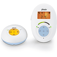 MediaMarkt ALECTO Full Eco DECT-babyfoon Wit / Blauw Full ECO DECT Babyfoon met Display aanbieding